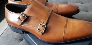Mens monk strap dress shoes